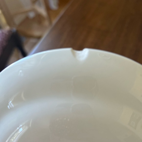 Elegant White and Blue Teacup and Saucer Set - Picture 6 of 6